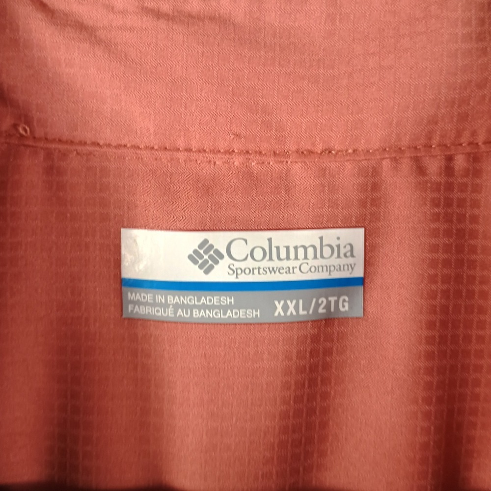 Columbia Kestrel Trail Lite Sleeveless Shirt Womens XXL 2XL Peach Pocket Vented - Picture 3 of 11